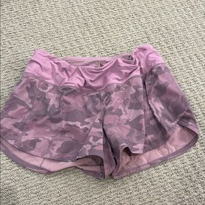 lululemon athletica Purple Camo Athletic Shorts